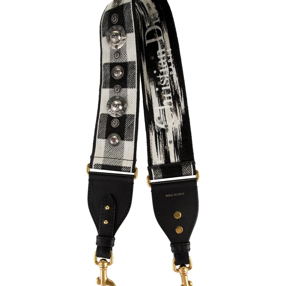 Dior Black and White Bag Strap